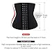 SHAPERX Women's Latex Waist Trainer Corset Waist Cincher Body Shaper Slimmer Tummy Control Shapewear, SZ1988-3-Black-M