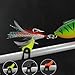 Fishing Rod Hook Keeper with 3 Size Elastic Rubber Rings Fishing Lure Bait Holder Small Fishing Tools Easy Adjustable Plastic Fishing Pole Hook Keeper Springs 4 Sets Yellow