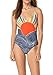 GoLoveY Women's Fashion Tribal Lace Up Removable Padded One Piece Swimsuits