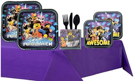 Lego Movie 2 Birthday Party Supplies Bundle Set For 16 Guests