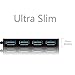 Smartech USB Hub High Speed Thin USB 3.0 Hub 4 Port USB HUB Splitter for PC Computer Laptop Notebook Peripherals Accessories With Power Interface