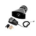 AUXMART 100W 12V Car Siren Horn 7 Tone Sound Car Siren Vehicle Horn with Mic PA Speaker