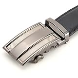 SQUEPLE Automatic Buckle Belt for Men 35MM Width Black Gift Box Package