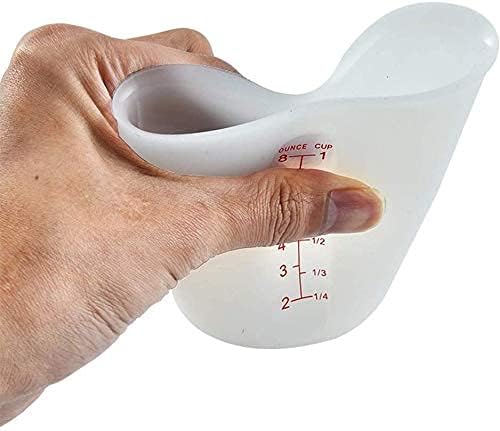 Resin Mixing Cus Silicone Measuring Cup with Dual Scale for Epoxy Resin 500ml Reusable Silicone Measures Jug for DIY Craft Art Waxing Kitchen Baking