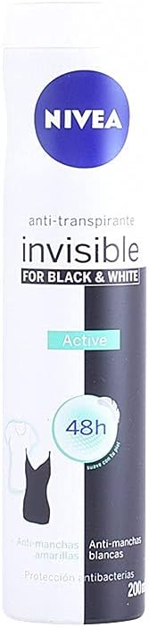 Nivea Deodorant Active 200 ml Black & White Invisible Spray