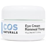 COS Naturals Eye Cream Renewal Therapy with Vitamin C Hyaluronic Acid for Dark Circles Puffiness Fine Lines Wrinkles (15 ml / 0.5 fl oz)
