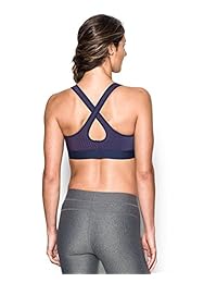 Sostén deportivo Under Armour elástico, con espalda cruzada, estampado en relieve, para mujer