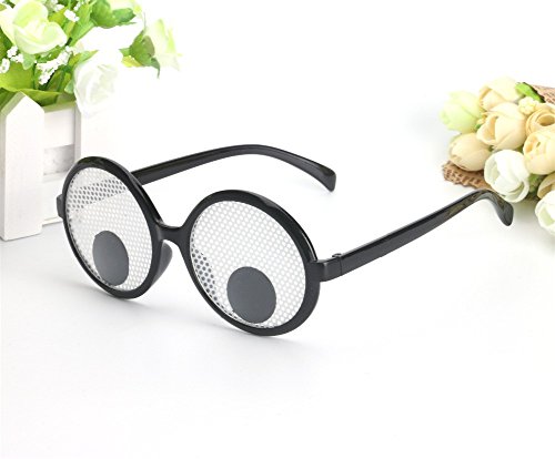 Googly Eyes Glasses – Plastic Round Party Favors, Novelty Shades, Party Toys, Funny Costume Glasses Accessories for Kids & Adults