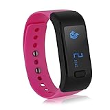 Excelvan Moving Up Bluetooth Smart Bracelet Watch Fitness Band  Wristband  Waterproof Pedometer Tracking Calorie Sleep Monitor Call Reminder for Android IOS