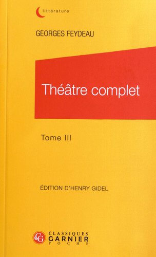 Théâtre complet