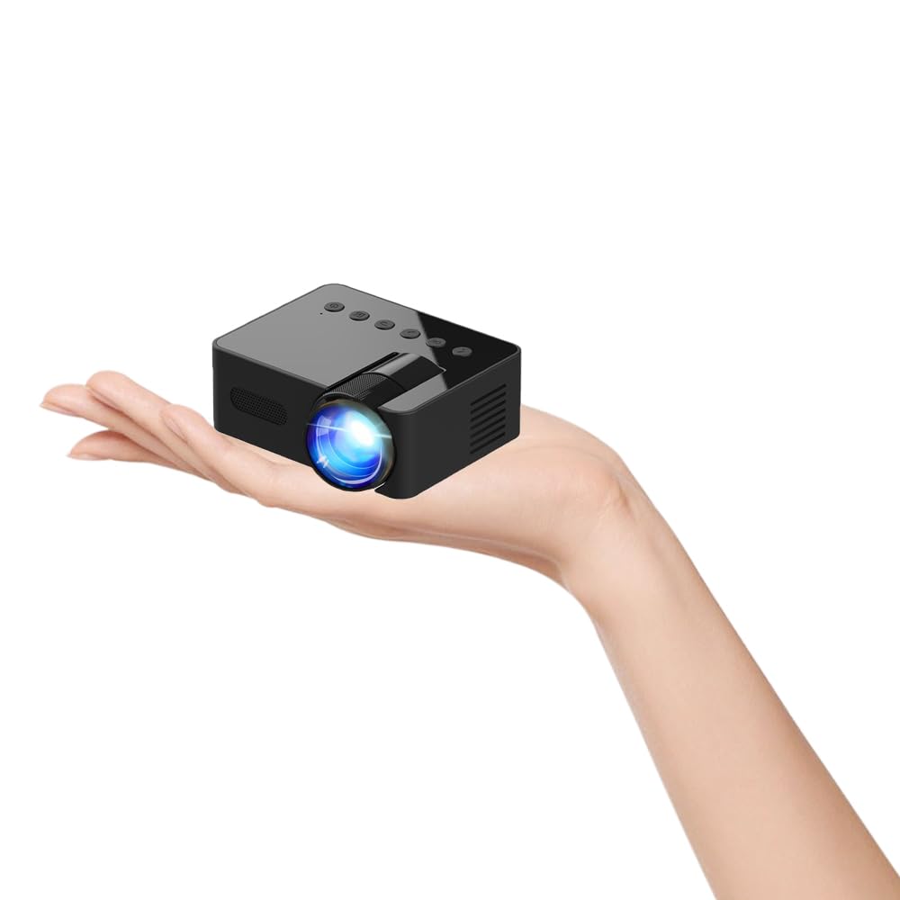 BSLVWG Mini Portable Phone Projector - 1080P Full HD, 4G WiFi, Home Theater & Outdoor Movies, Compatible with Smartphone, USB, Tablet, Laptop, Android, iOS