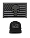 Tactical Patches of USA US American Flag with Punisher Skull, with Hook and Loop for Backpacks Caps Hats Jackets Pants, Military Army Uniform Emblems, Size 3x2 Inches