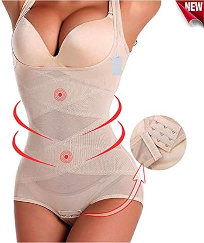 Evenriver Women's Body Shaper Thong High Waist Trainer Control Tummy Weight Loss Shapewear Bodysuit