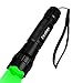 WJZXTEK Green Hunting Flashlight, LED Green Light Portable Torch Handheld Lamp Tactical LED Flashlight Coyote Hog Pig LED Flashlight, Remote Pressure Switch, 18650 Rechargeable Battery and Charger
