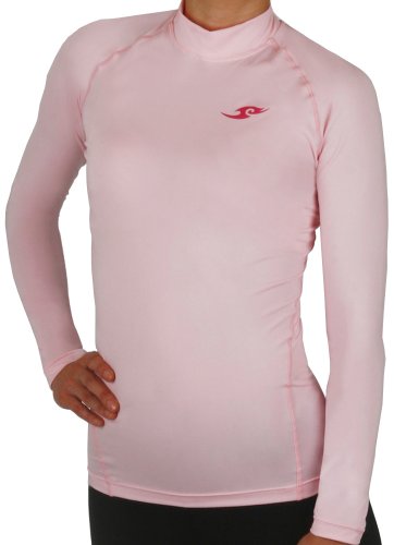 New 142 Womens Skin Tight Compression Baselayer T Shirt Running Pink Top S-xl (XL)