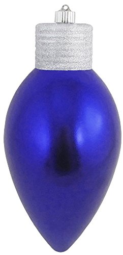 Christmas by Krebs CBK80424 C9 Lightbulb Shatterproof Christmas Ornament, 12", Azure Blue