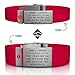 ROAD iD Personalized Medical Identification Bracelet - Premium ID Wristband with Medical Alert Badge - Silicone Clasp