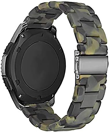 YSSNH Resin Band for Galaxy 46mm/Gear S3 Frontier/Classic Smart Watch, 22mm Replacement Bracelet Strap Wristband Compatible with Samsung Galaxy 46mm Gear S3 Frontier Classic Watch Band for Men Women