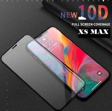 Shopalfa™ 6D Full Glue Edge to Edge Tempered Glass Screen Protector for Apple iPhone Xs Max