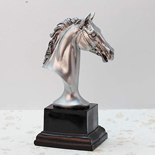 MKYXLN Horse Head Sculpture Home Decoration Ornaments Crafts Gift Figurines Crafts Decor
