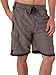 Sakkas Mens Contrast Stripes Skate Surf Board Short / Swim Trunks