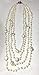 HinsonGayle 'Destiny' 4-Strand Handwoven Ultra-Iridescent White Freshwater Cultured Pearl Necklace-32 in length