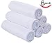 Sinland Microfiber Facial Cloths Fast Drying Washcloth 12inch x 12inch White 6 packthumb 1