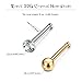 Evevil 60pcs Small Nose Studs Stainless Steel CZ Nose Piercing Jewelry Tiny Bone Studs for Women Men Hypoallergenic (1.5mm, Multi-Color CZ,gold,silver,black plated,22G)
