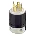 Leviton 2731 30 Amp, 480 Volt 3-phase, NEMA L16-30P, 3P, 4W, Locking Plug, Industrial Grade, Grounding - Black-White primary