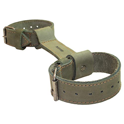 Hide & Drink, Rustic Leather Bicycle Frame Handle (Bike Handle) Handmade Includes 101 Year Warranty :: Peat Moss