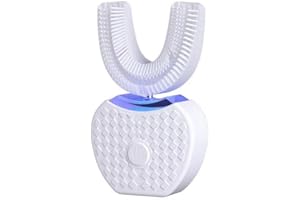 Sonic Brush V5 100% Automatic Toothbrush SensePro Toothbrush Adults U-Shaped Toothbrushes Auto Clean Teeth Whitening (White)