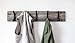 Rustic Reclaimed Railroad Spike Coat Hook - Vintage Decor Organizer for Any Entryway, Bedroom, Living Room or Kitchen - Heavy Duty Original Iron Coat Rack (Double Hook)
