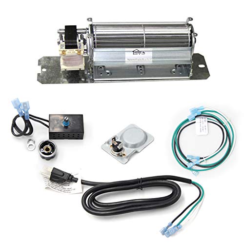 Hongso GZ550 Replacement Fireplace Blower Fan KIT for Continental