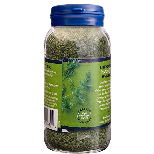 Litehouse Freeze Dried Dill Substitute for Fresh Dill, Jar Equal to 2