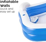 Bestway Family Paddling Pool with Built-In Seats 2.13m x 2.07m x 69cm view 5