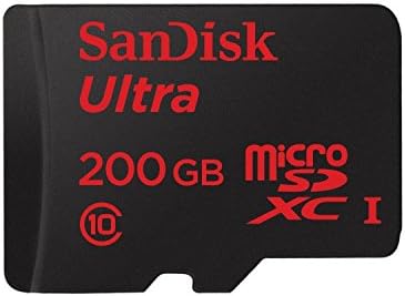 Professional Ultra SanDisk 200GB Alcatel MicroSDXC card with CUSTOM Hi-Speed, Lossless Format! Includes Standard SD Adapter. (UHS-1 Class 10 Certified 90MB/s)