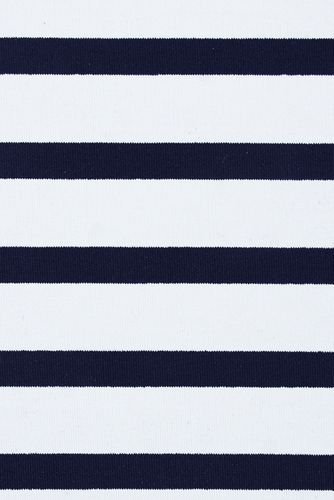 Lands' End Women's Cotton Jersey Sleeveless Swim Cover-up Dress Print X-Large White/Deep Sea Stripe