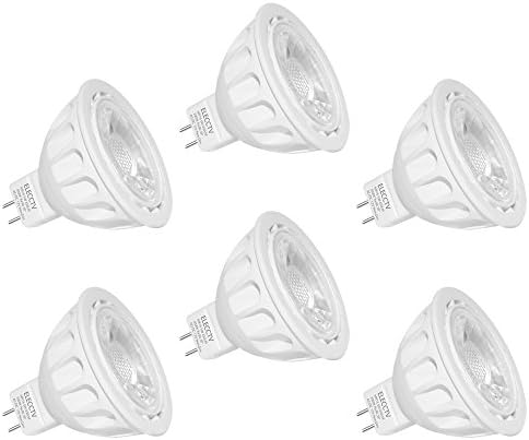 MR16 LED Bulbs,ELECCTV 12V 5W GU5.3 Base Spotlight with 3000K Warm White 450 lm 50W Equivalent Halogen Replacement-6 Pack
