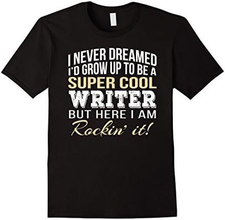 Mens Super Cool Writer Funny Gift T Shirt 2XL Black