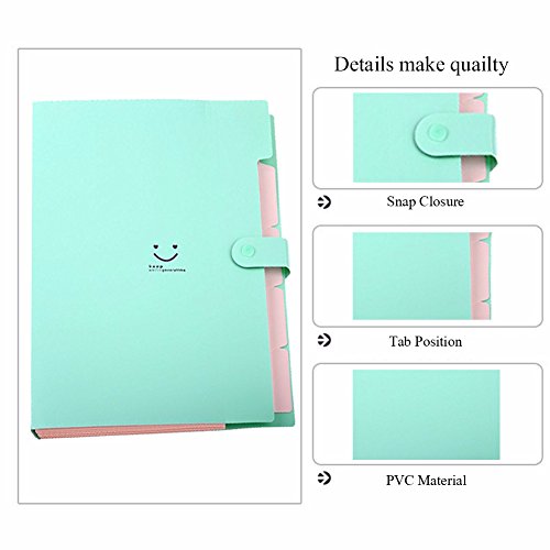 File Folders Classification Office 5 Pocket Paper Black File Folders