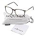 GQUEEN Fashion Fake Glasses Non Prescription Glasses Clear Lens Glasses Nerd Plain Frames Women Men, 201579