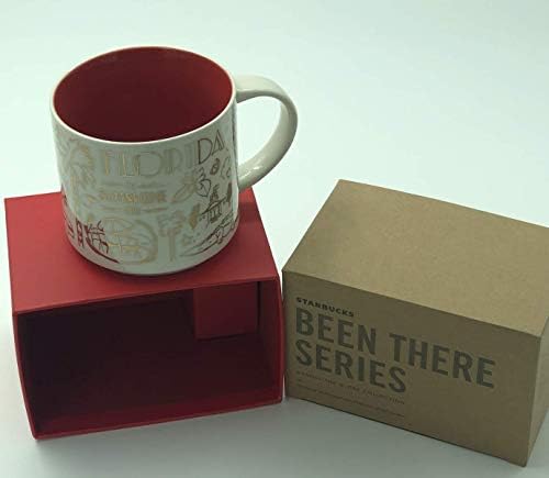 Starbucks Christmas FLORIDA Been There Series Across The Globe Collection Coffee Mug, 14 Oz.
