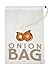 KitchenCraft Onion Bag, Canvas, Beige, 26 x 38 cm