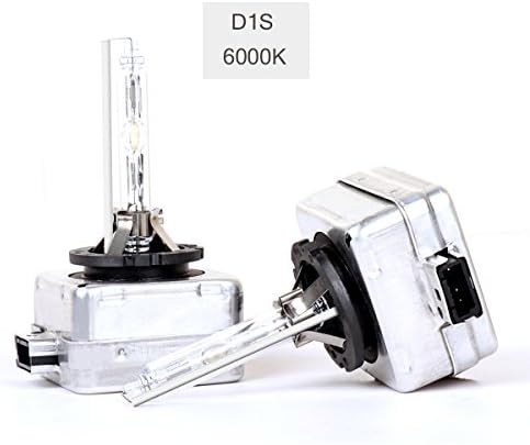 D1S HID Xenon Headlight Bulb 35W 6000K High And Low Beam SHFY Head Lights (Pack of two bulbs) - 1 Yr Warranty (D1S, 6000k)