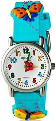 Hansying 3D Mini Butterfly Design Analog Band Little Boys Girls Children Wrist Kids Watches,Waterproof