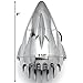 Krator Chrome Vintage Grill Headlight Antique Style Chopper Motorcycle Bobber Rat Rod Harley, Honda, Yamaha, Suzuki, Kawasaki, Custom Bike, Cruiser, Choppers