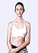 Women's Light Support Cross Back Wirefree Pad Yoga Sports Bra Queenie Ke Size L Color White Pro