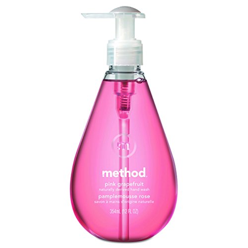 Method Naturally Derived Gel Hand Wash, Pink Grapefruit, 12 Ounce (Pack of 6)