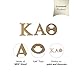 Desert Cactus Kappa Alpha Theta Sorority 7.5 Unfinished Wood Wooden Letter Set