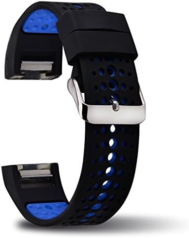 Charge2 Band,Fitbit Charge 2 Band Silicone Replacement Strap with Classic Buckle and Massage Tablets for Fitbit Charge 2 HR Wristband Heart Rate Fitness Tracker Small/Medium (Blue)